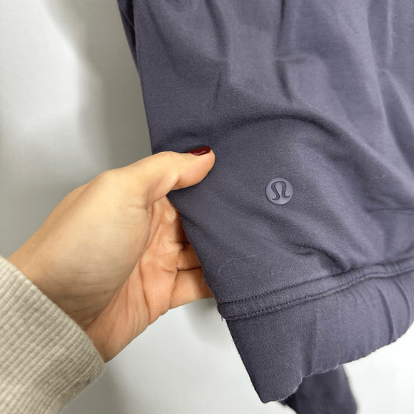 Lululemon Twisted and Tucked Hoodie Dark Shadow Blue modal french terry womens 6 - Picture 3 of 4